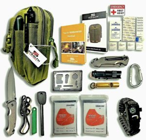 42 in 1 EMERGENCY SURVIVAL MILITARY POUCH KIT
