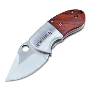 KUBEY KU66 Folding Pocket Knife Wood Handle Outdoor Camping Hunting EDC Tool Knives