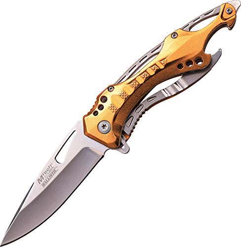 MTech USA Ballistic MT-A705 Series Spring Assist Folding Knife, 4.5-Inch Closed