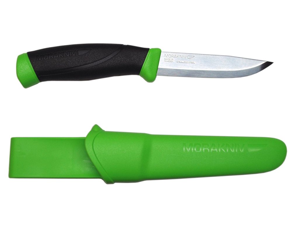Morakniv Companion Fixed Blade Outdoor Knife with Sandvik Stainless Steel Blade, 4.1-Inch