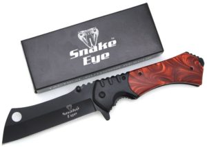 Snake Eye Tactical Heavy Duty Assisted Open Razor Style Folding Pocket Knife