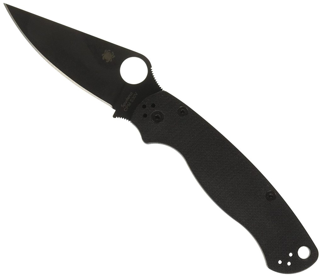 Spyderco ParaMilitary 2 G-10 Plain Edge Knife