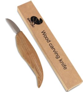 Cutting knife for fine chip carving wood and general purpose wood carving knife