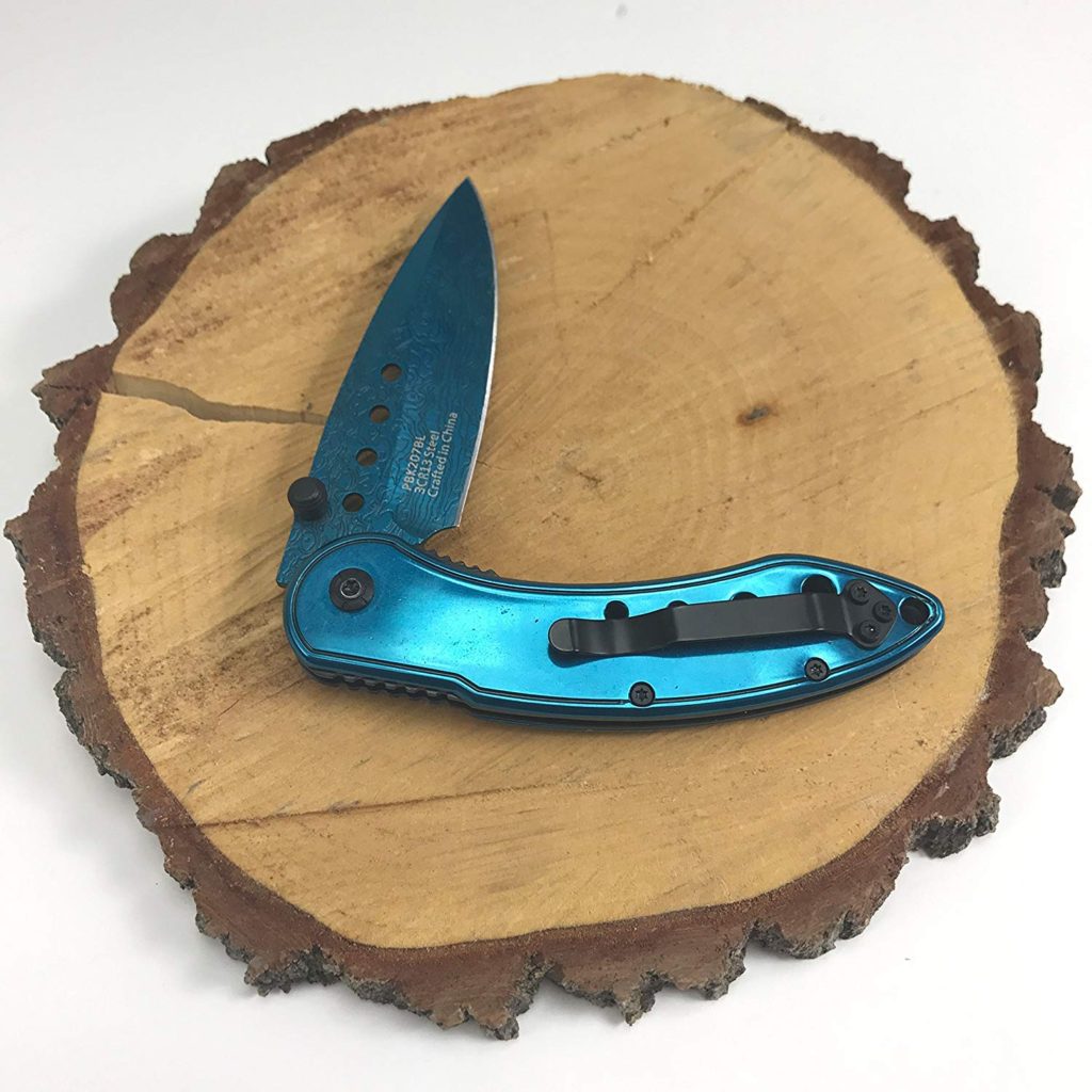 Damascus Steel Pocket Knife
