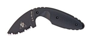 Ka-Bar TDI Law Enforcement knife w,Sheath Serrated Black 1481