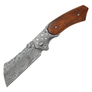 WarTech Buckshot Thumb Open Spring Assisted Stainless Steel Handle With Inlay Classic Razor Pocket Knife