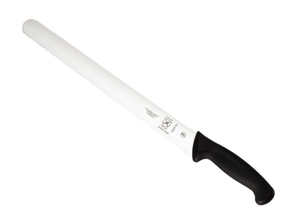 Mercer Culinary Millennia Wavy Edge Slicer Knife, 12 Inch