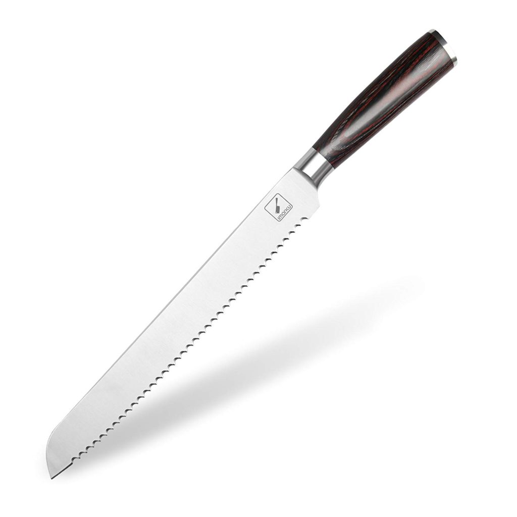 iMarku 10-Inch Pro Serrated Bread Cake Slicer Knife