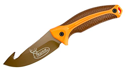 Kershaw Buck Commander 1896GHORBRNBCX LoneRock with Fixed Blade and Gut Hook, Large