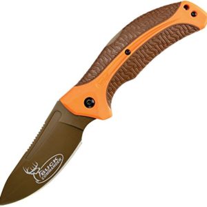 Kershaw Buck Commander 1898ORBRNBCX LoneRock Folding Knife with Drop Point Blade