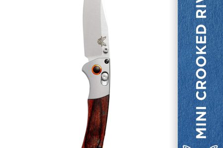 Benchmade - Mini Crooked River 15085-2 Knife, Clip-point