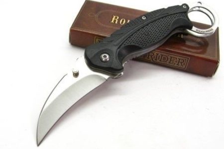 ROUGH RIDER Stainless Extreme Karambit Folding HAWKBILL Pocket