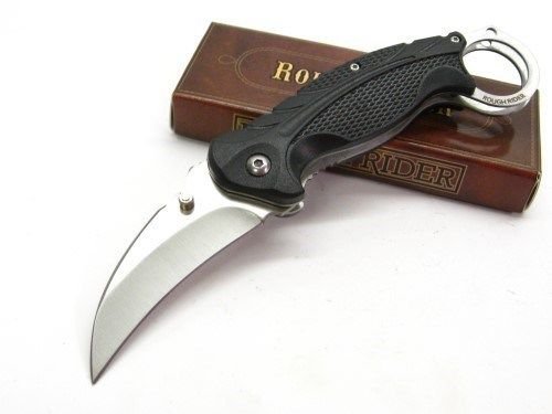 ROUGH RIDER Stainless Extreme Karambit Folding HAWKBILL Pocket