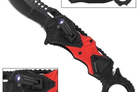up in Smoke Fire Fighter Tactical Emergency Pocket Knife