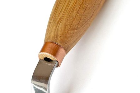 BeaverCraft Hook Knife SK2 Oak 1.2-Inch Blade Wood Carving Spoon Knife