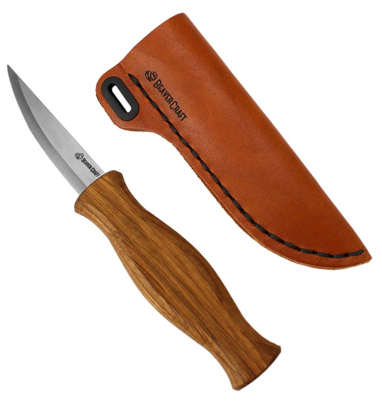 BeaverCraft Sloyd Knife C4 3.14-Inch Wood Carving Sloyd Knife