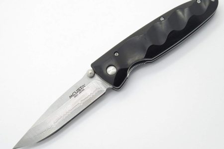 Mcusta Seki Japan Basic MC-0023D Ebony and VG-10 Damascus Folding Pocket Knife