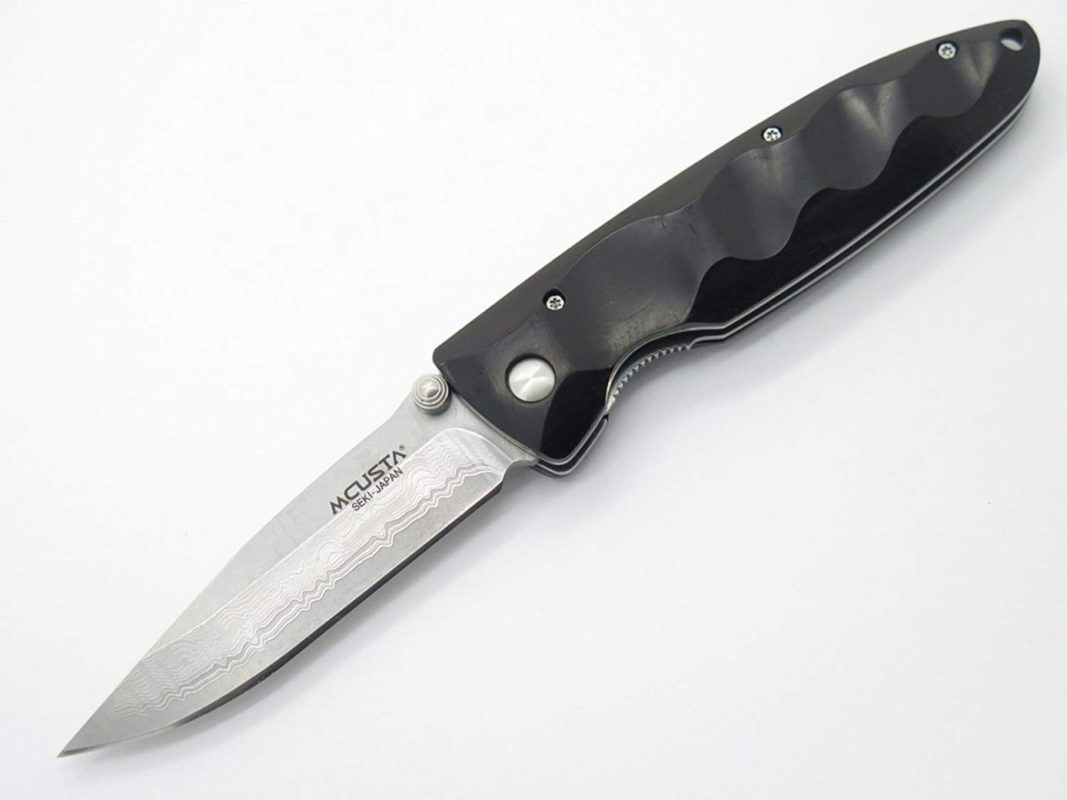 Mcusta Seki Japan Basic MC-0023D Ebony and VG-10 Damascus Folding Pocket Knife