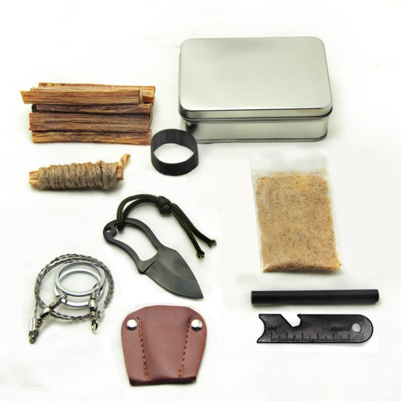 Pocket Survival Fire Starting Tin Fatwood Hand Cut in USA Bushcraft