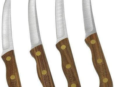 Chicago Cutlery 4-Piece Walnut Tradition Steak Knife Set
