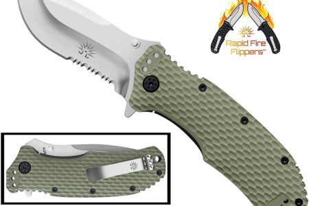 Off-Grid Knives - OG-220S - Rapid Fire Camping & Hunting Folding EDC Knife