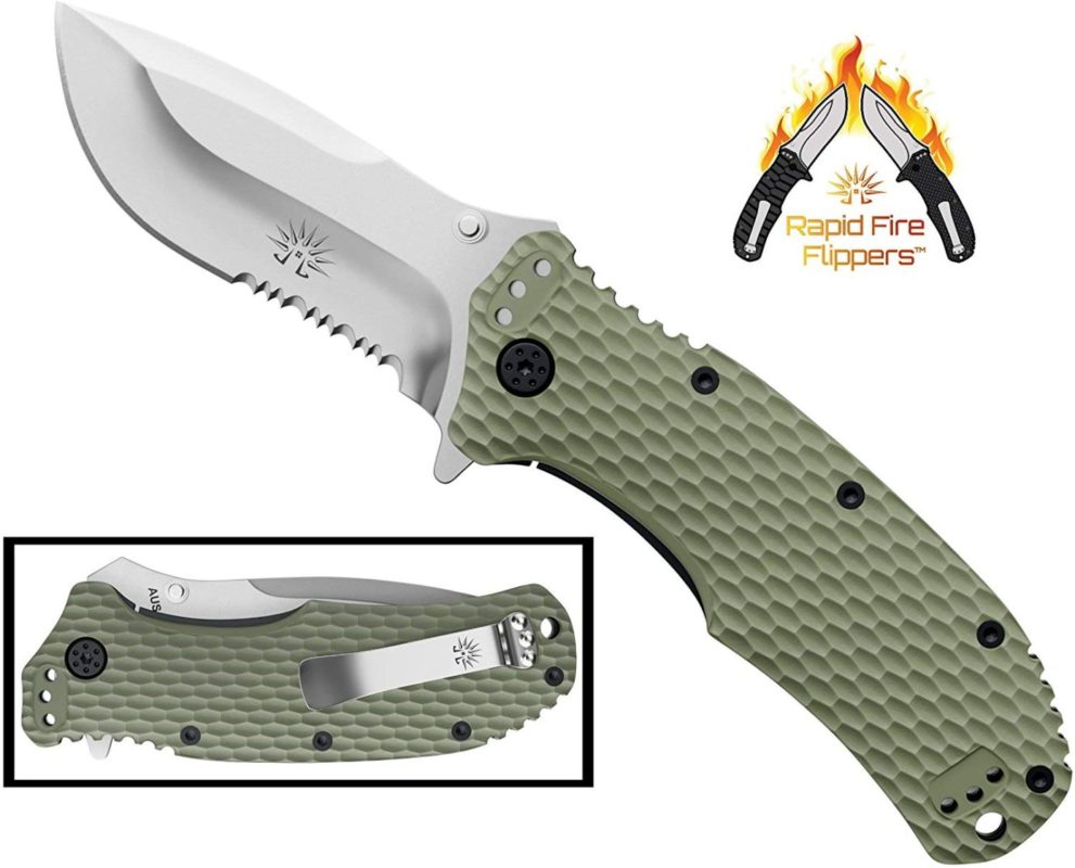 Off-Grid Knives - OG-220S - Rapid Fire Camping & Hunting Folding EDC Knife