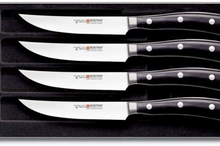 Wusthof 9716 Classic IKON Four Piece Steak Set, One Size, Silver