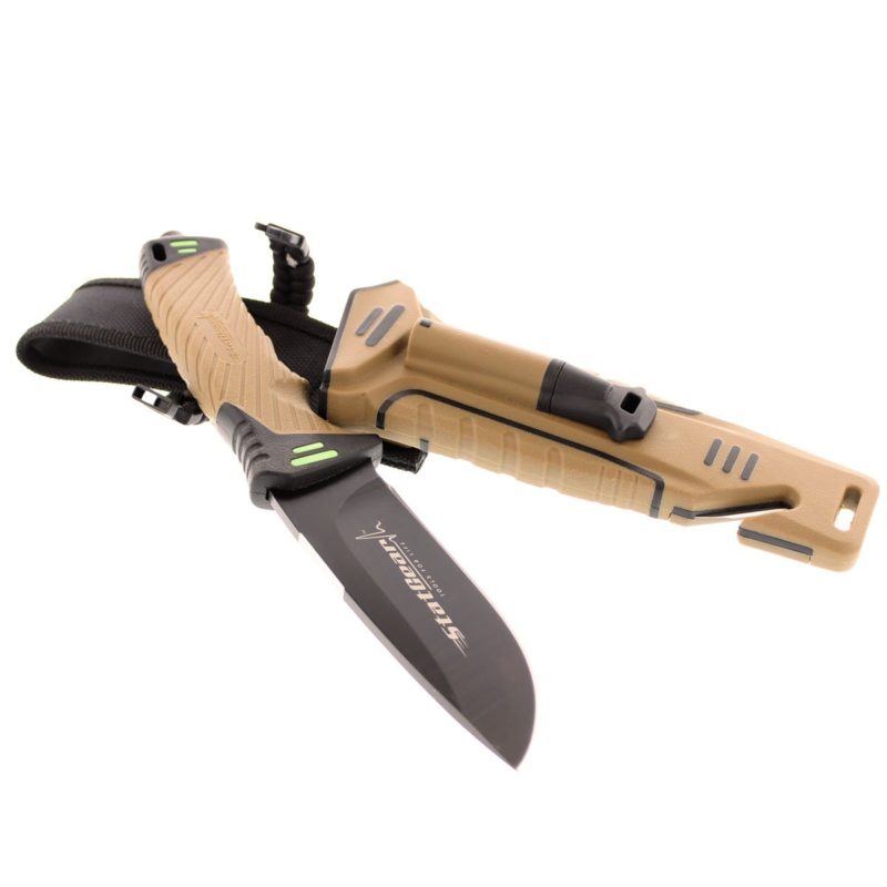 StatGear Surviv-All Fixed-Blade Bowie Knife with Sheath