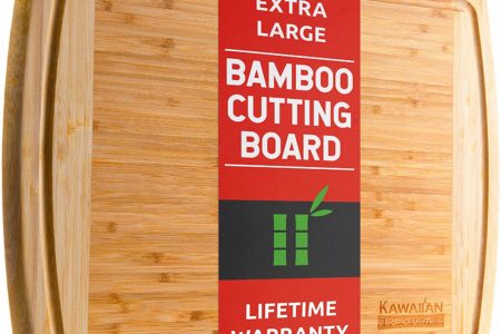 Bamboo Cutting Board - Extra Large Wooden 18 x 12 Inch Wood Cutting Boards for Kitchen