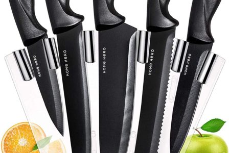 Chef Knife Set Knives Kitchen Set - Stainless Steel Kitchen Knives Set Kitchen Knife Set with Stand