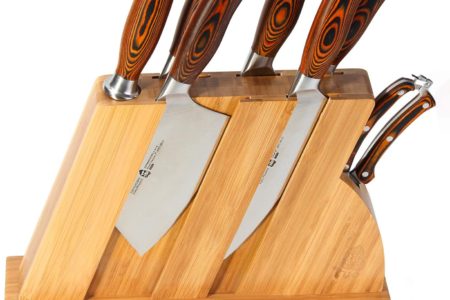 TUO Cutlery Knife Set with Wooden Block