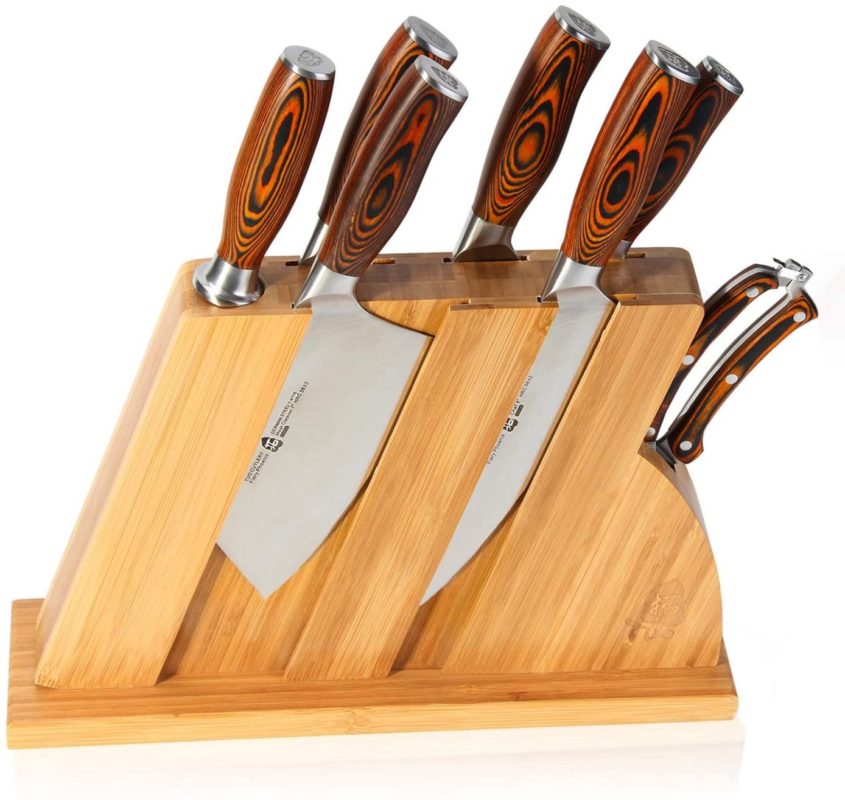 TUO Cutlery Knife Set with Wooden Block