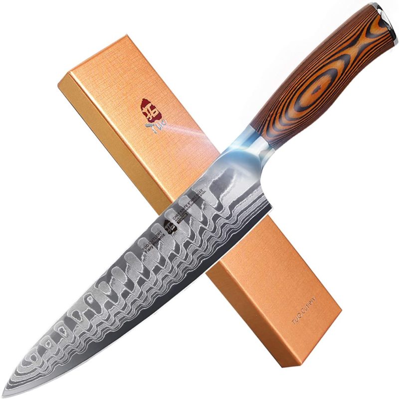 TUO Damascus Chefs Knife