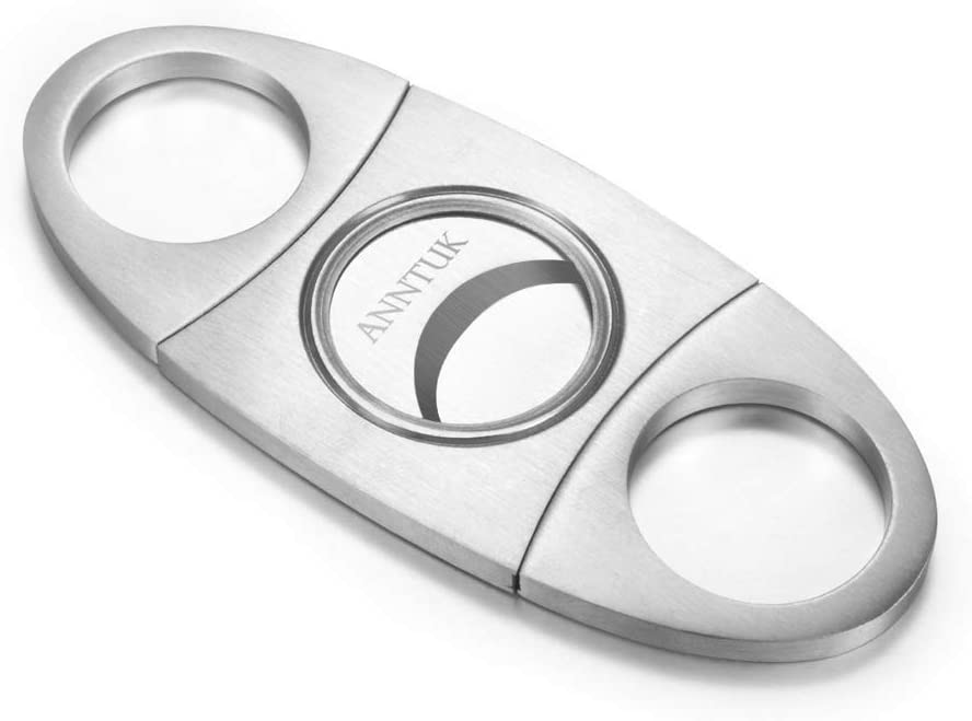 Cigar Cutter Stainless Steel Guillotine Smooth Double-Cut Blade