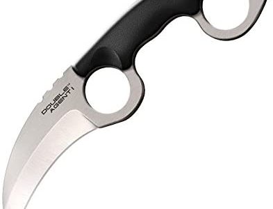 Cold Steel Double Agent Series Fixed Blade Knife with Sheath