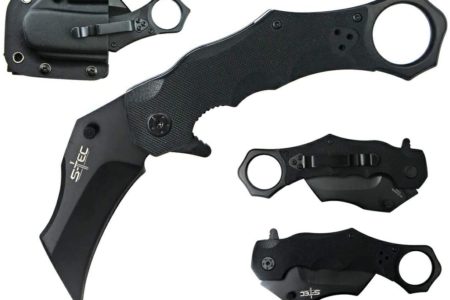 S-TEC 7.25 inches Karambit with G10 Handle & Quick Deploy Sheath
