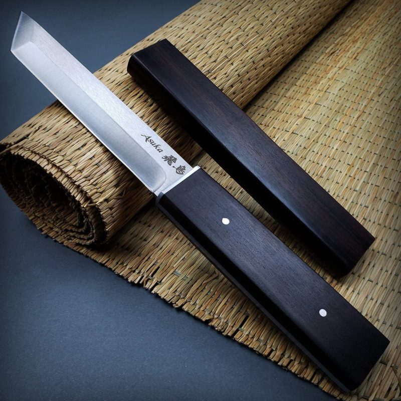 Asuka 10 0.25 inches Modern Japanese Samurai Tanto 3CR13 Steel Full Tang