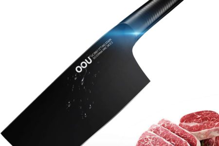 Cleaver Knife,OOU 7 inch Vegetable and Meat Cleaver