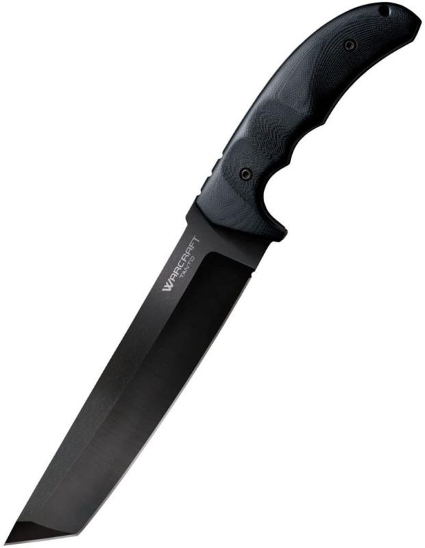 Cold Steel Warcraft Tanto Series Fixed Blade Tactical Knife with Sheath