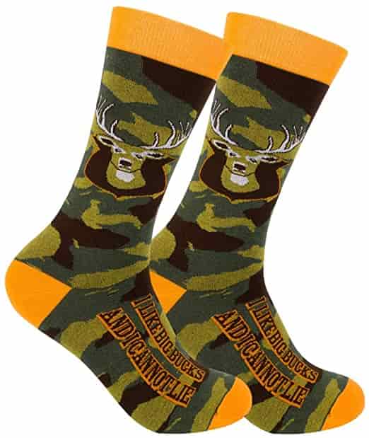 FUNATIC Funny & Inspiring Outdoors Novelty Crew Socks