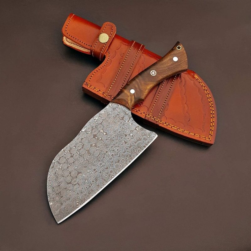 Handmade Damascus Steel Cleaver Chopper Knife