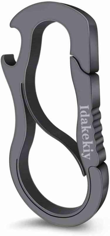 Idakekiy Stainless Steel Anti-Lost Keychain Carabiner