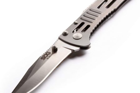 SOG Folding Knife SlimJim Slim Pocket Knife Satin
