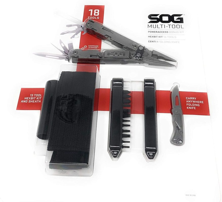 SOG Multitool Pliers Set with Bonus Knife