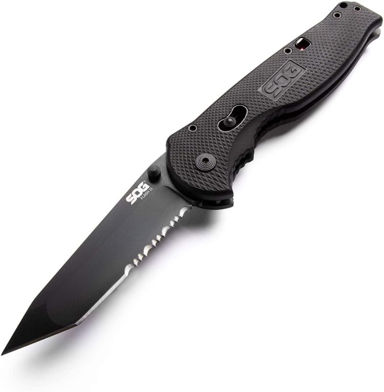 SOG TFSAT98-CP Flash II 8 in. Serrated Tanto Knife