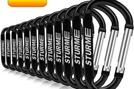 STURME 12pcs Carabiner Clip