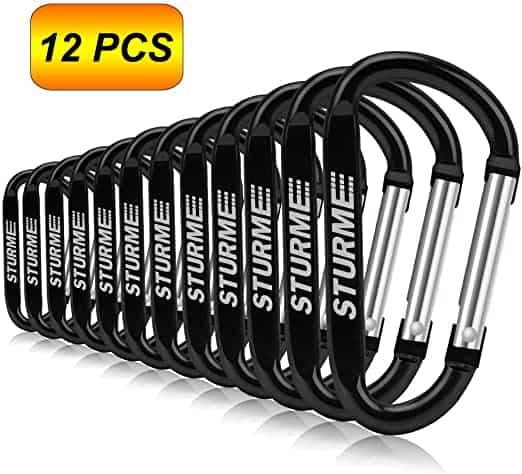 STURME 12pcs Carabiner Clip