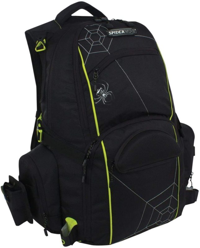 Spiderwire Fishing Tackle Backpack With 3 Medium Utility Boxes SPB006