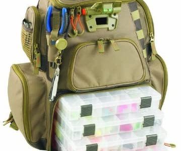 Wild River by CLC WT3604 Tackle Tek Nomad Lighted Backpack & Four PT3600 Trays