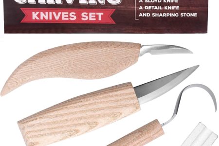 Wood Carving Tools Kit Sloyd, Hook, Detail Knives